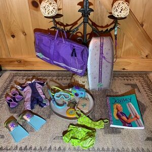 American Girl Doll Retired Kailey Surf and Book